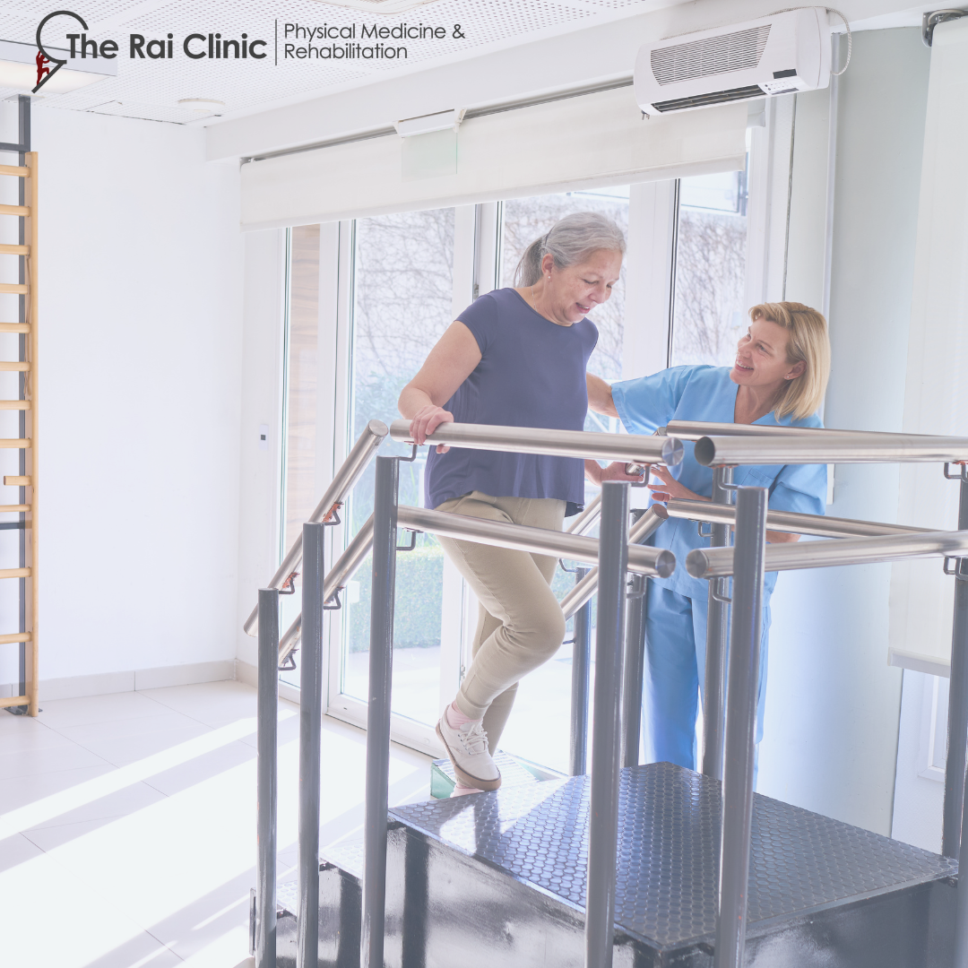 Neuro rehab specialist guiding a patient's recovery in Suffolk County